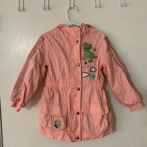 Girls Sz 4 Toy Story Pink Hooded Anorak Jacket